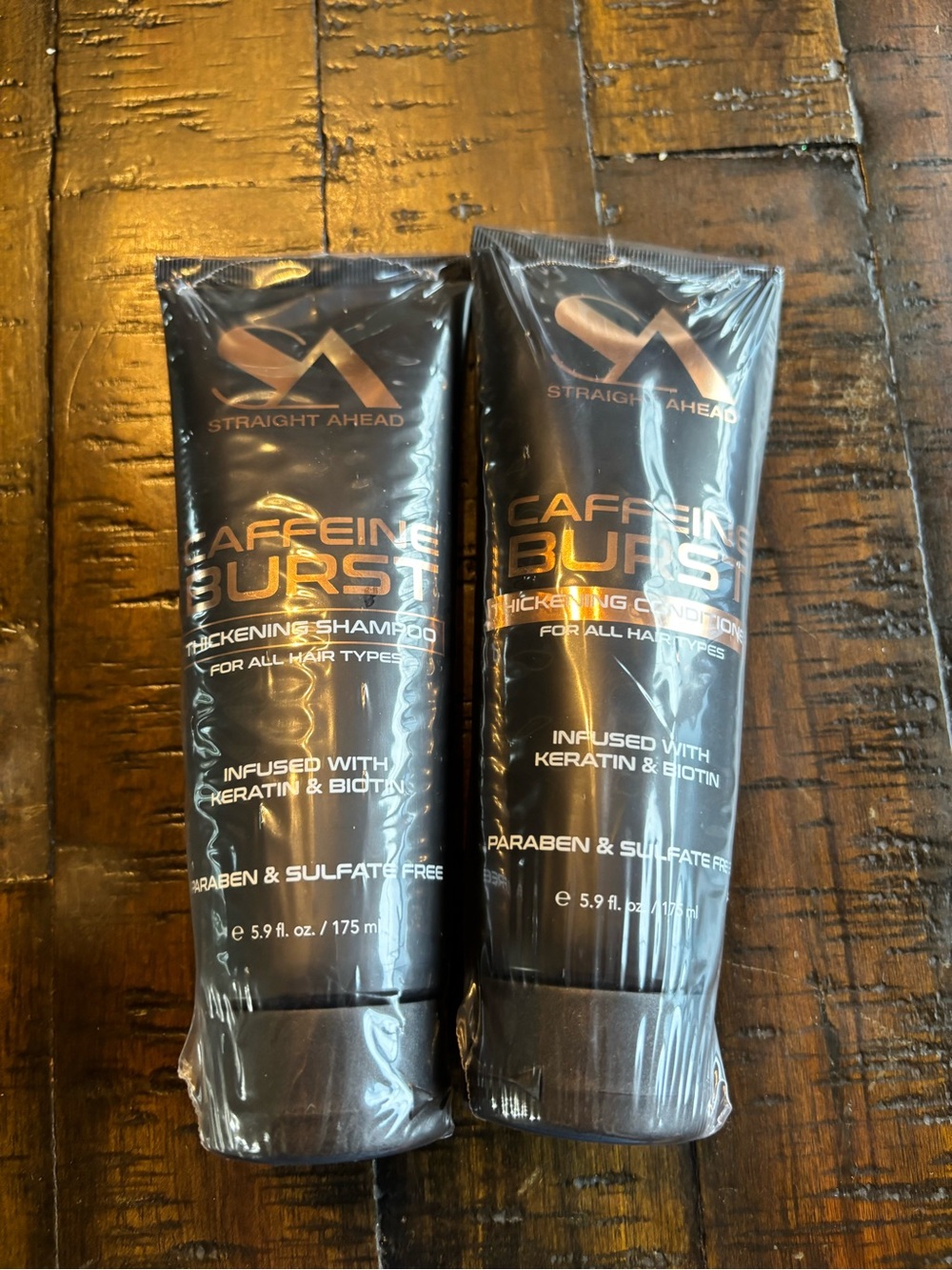 Straight Ahead Caffeine Burst Thickening Shampoo & Conditioner Set